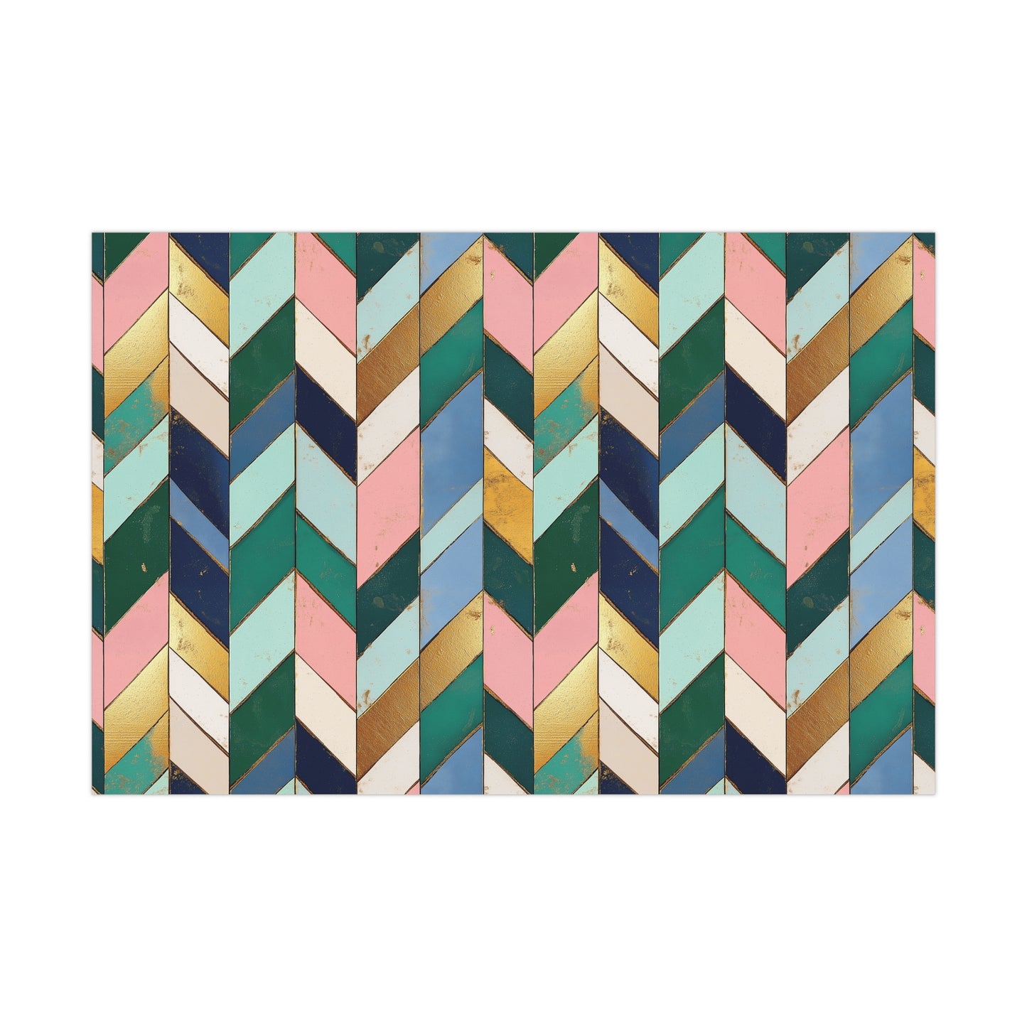 Multicolored Chevron Gift Wrap Papers