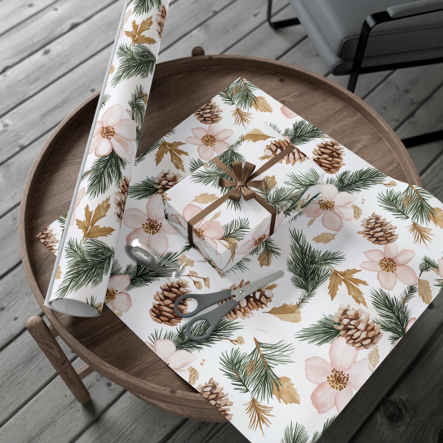 Pink Festive Gift Wrap Papers