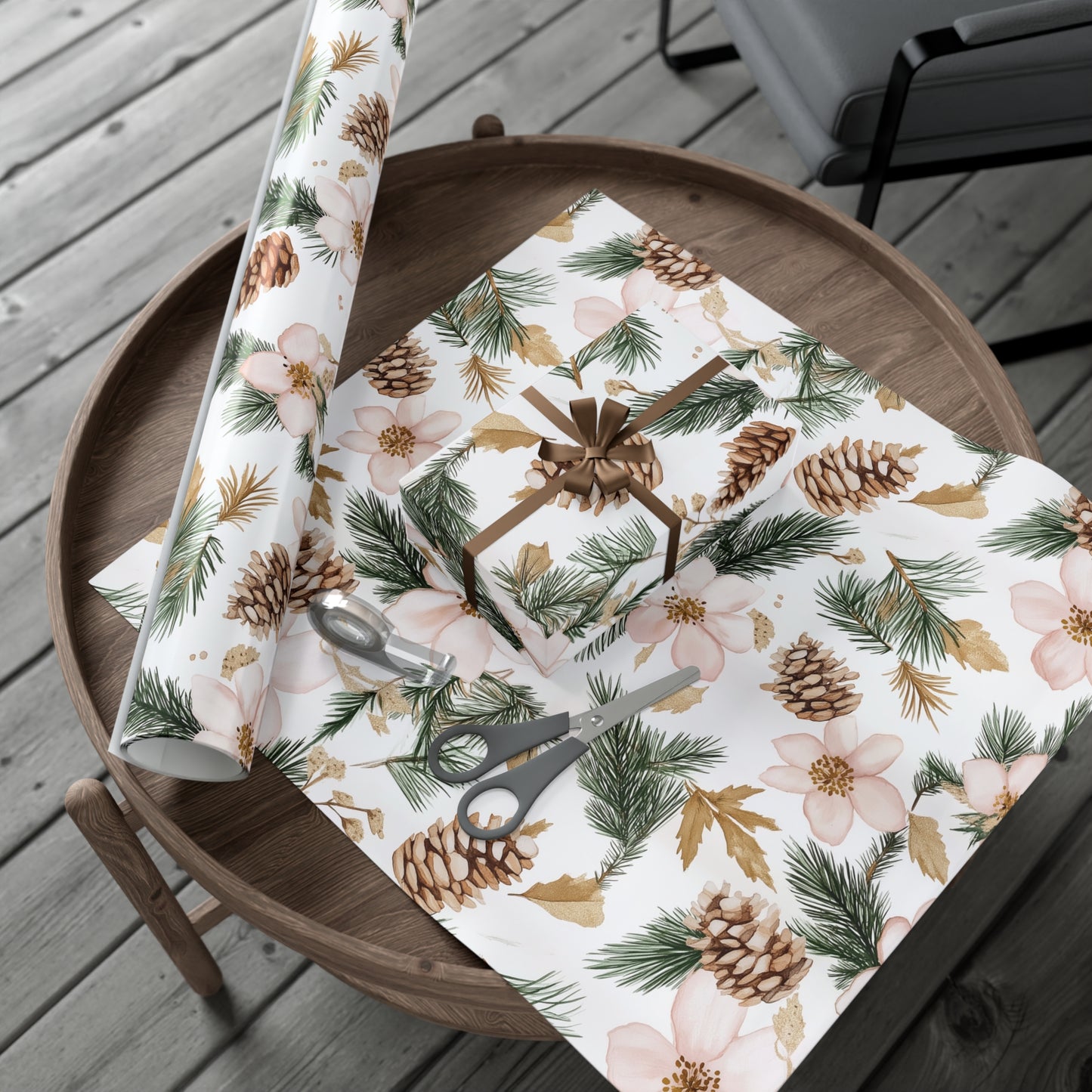 Pink Festive Gift Wrap Papers