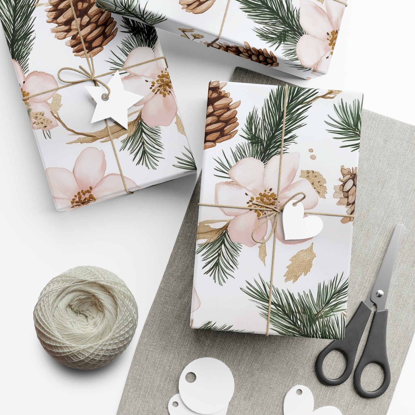 Pink Festive Gift Wrap Papers