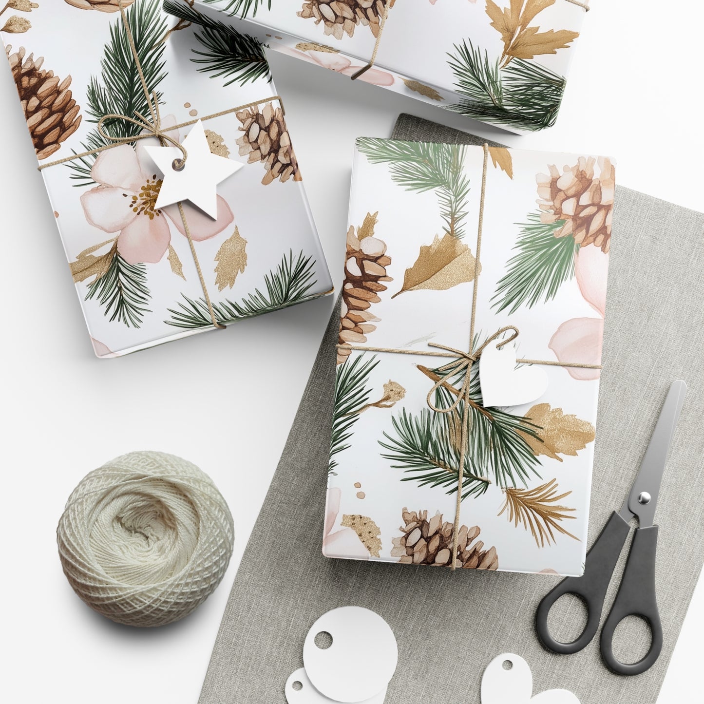 Pink Festive Gift Wrap Papers