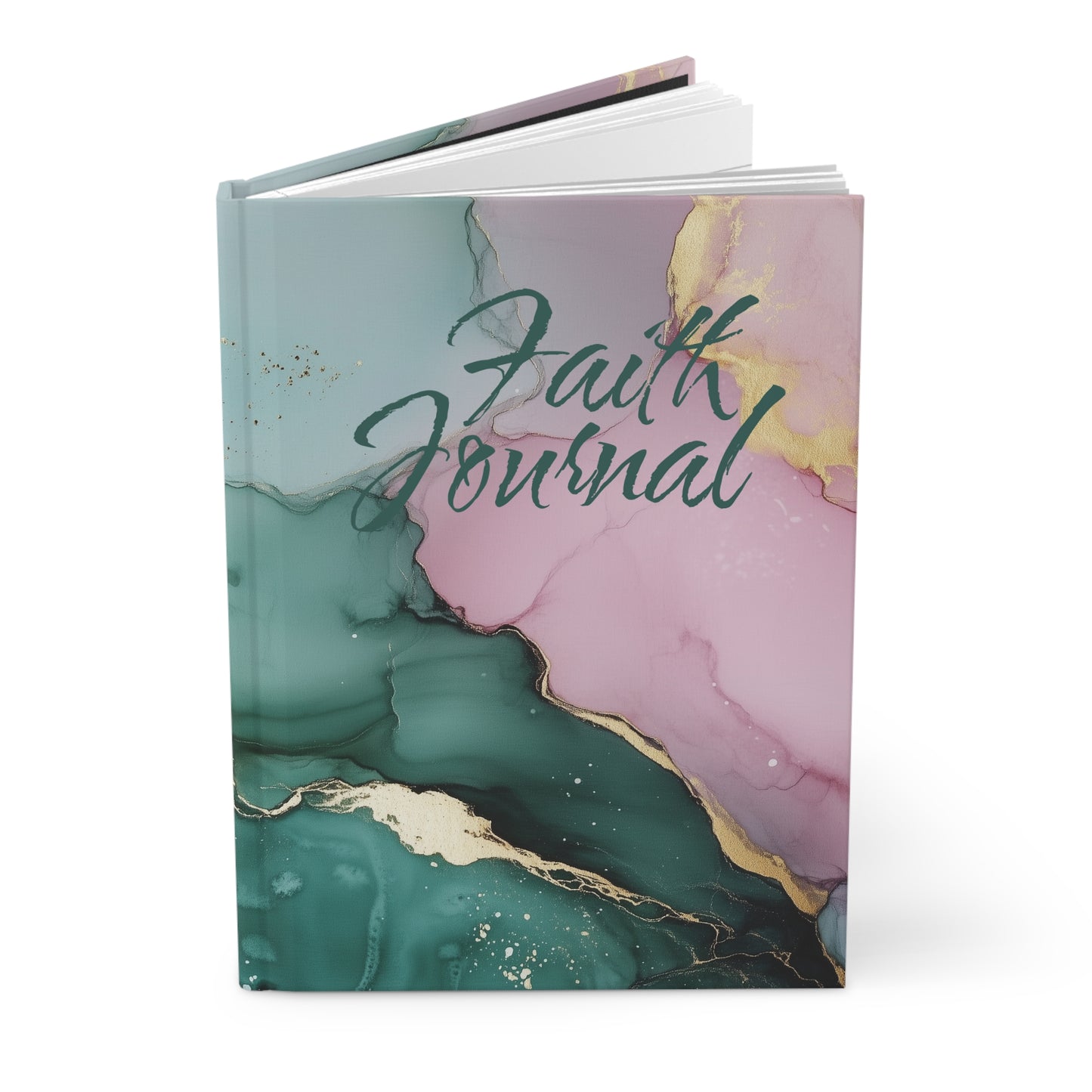 Abstract Watercolor Multi-colored Hardcover Faith Journal