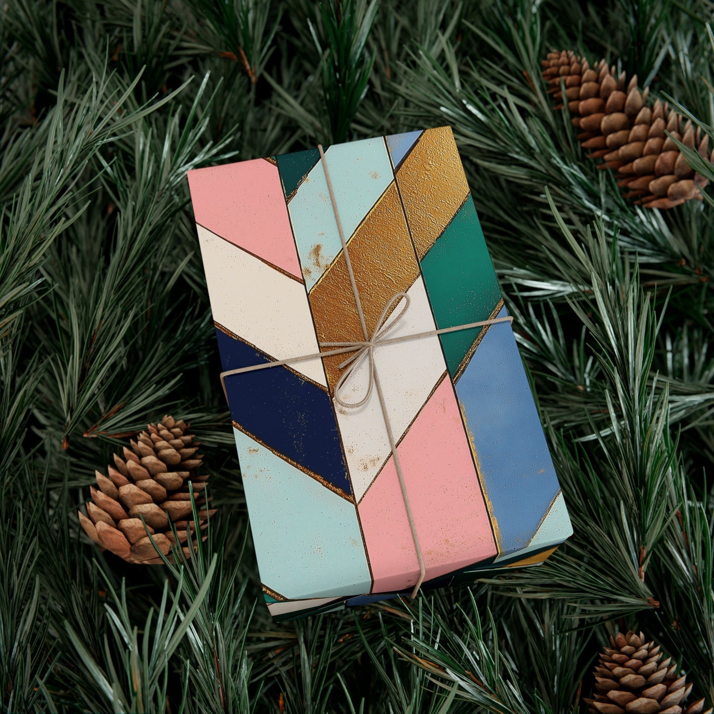 Multicolored Chevron Gift Wrap Papers