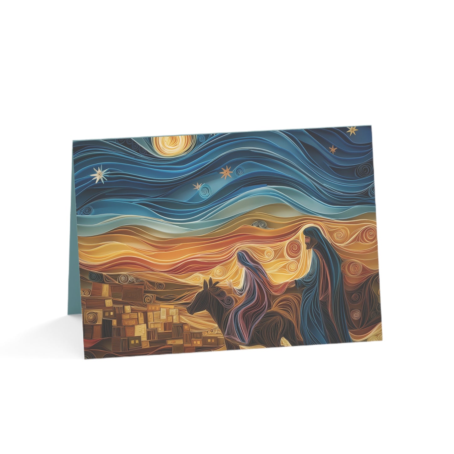 Born to Save: The Nativity Collection (Mary & Joseph) Greeting Cards (1, 10, 30, and 50pcs)