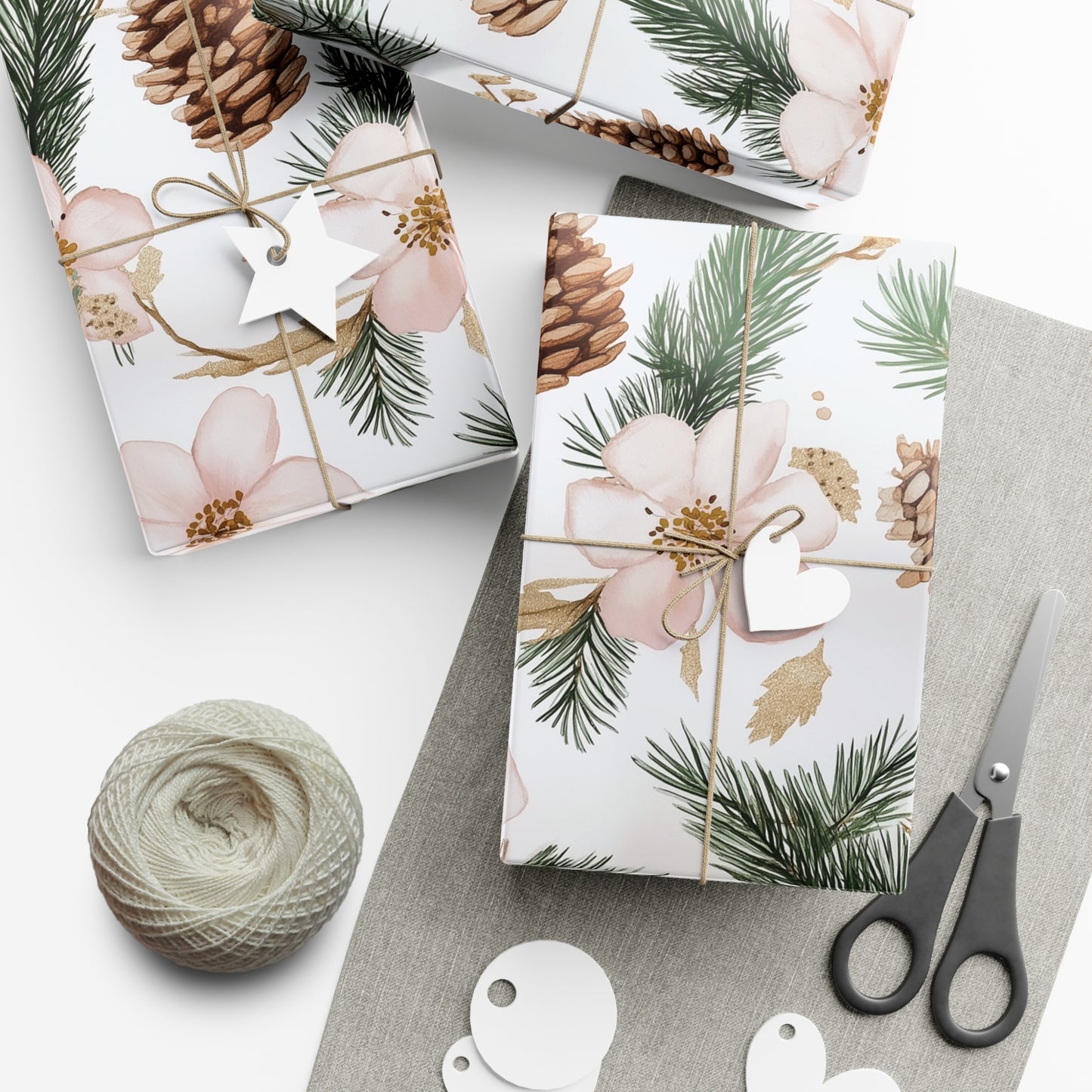 Pink Festive Gift Wrap Papers