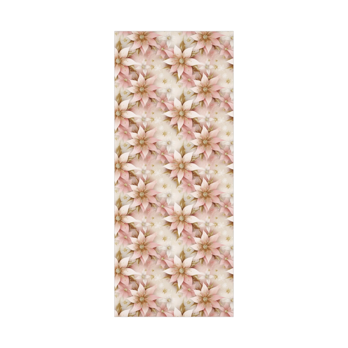 Pink and Gold Christmas Gift Wrap Papers