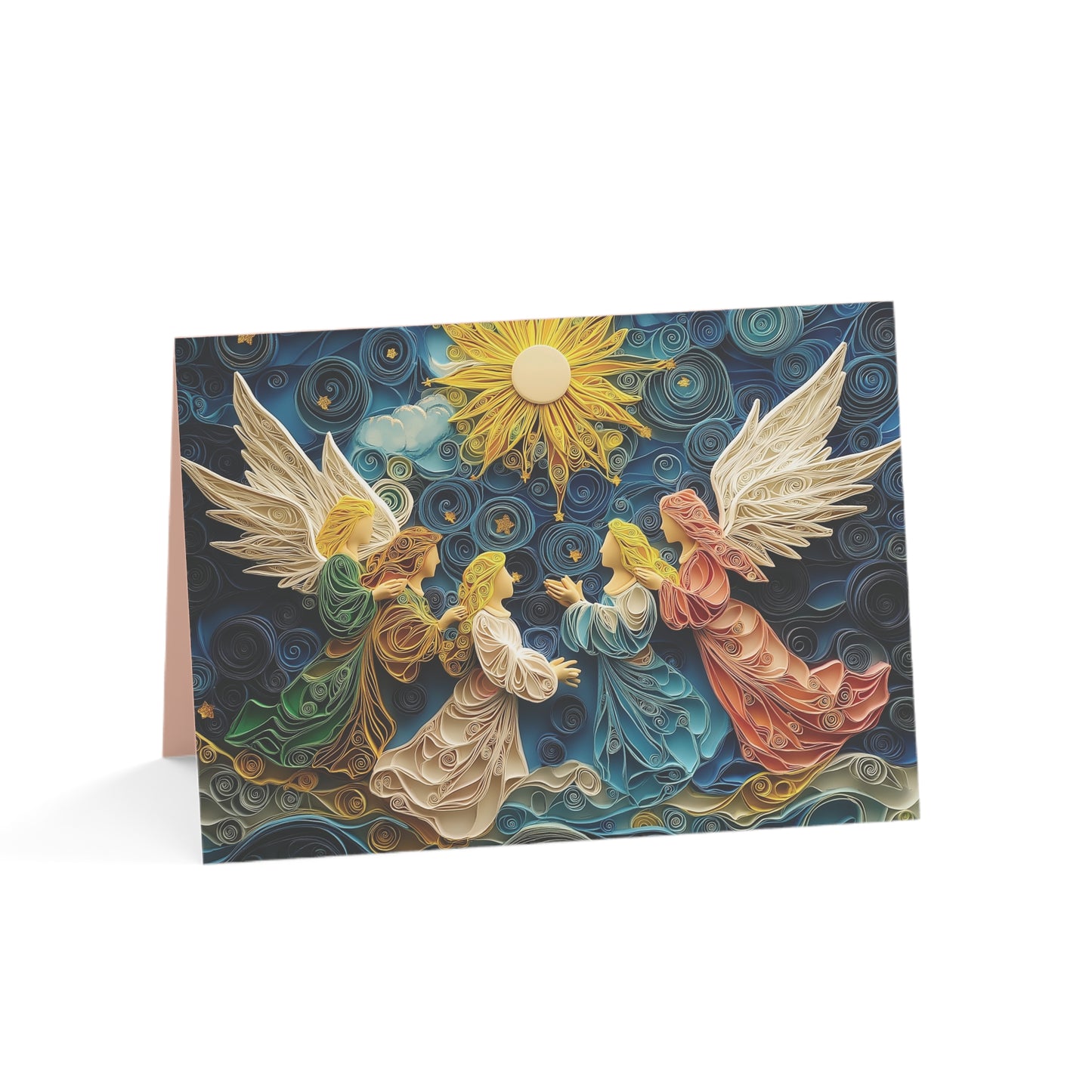 Born to Save: The Nativity Collection (Angels) Greeting Cards (1, 10, 30, and 50pcs)