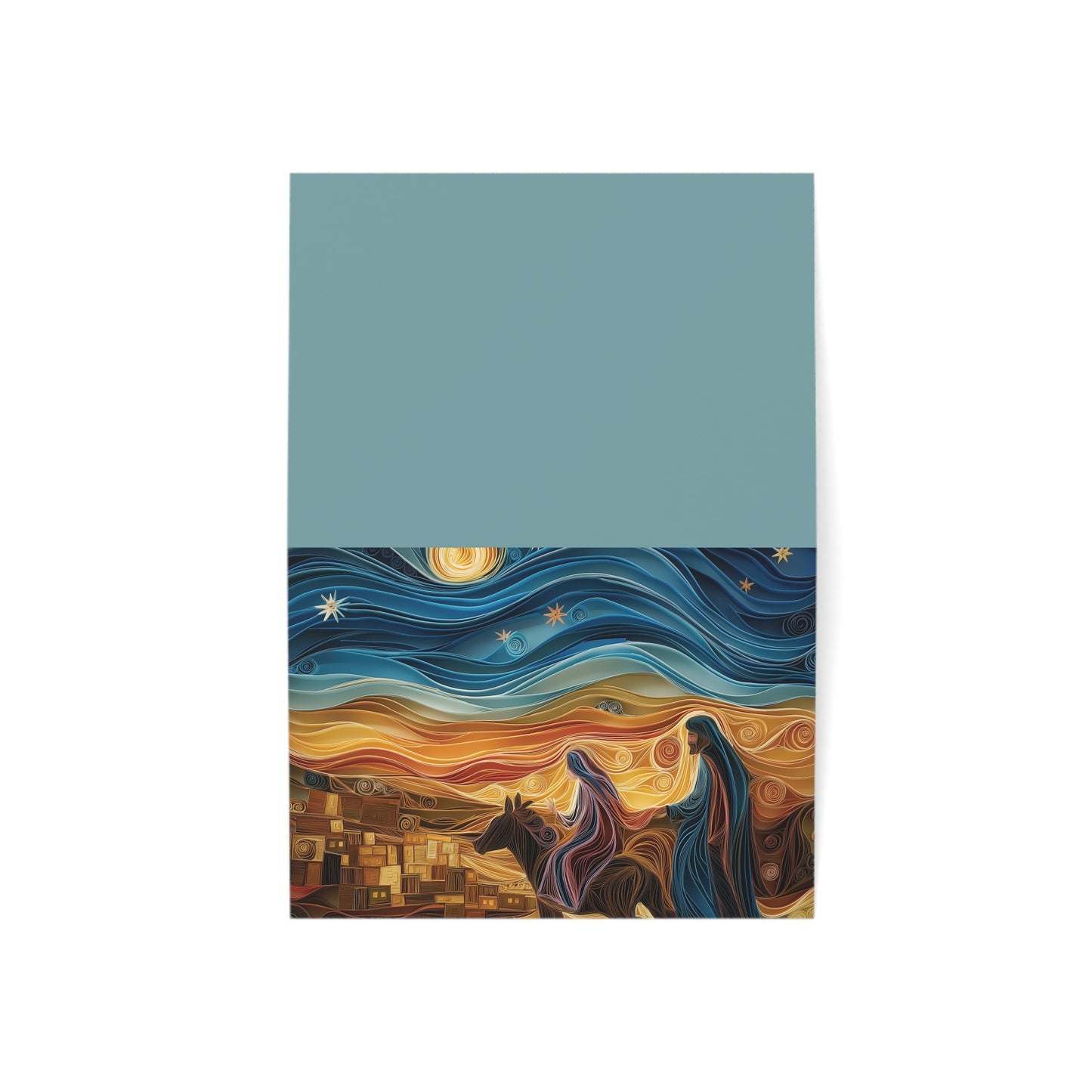 Born to Save: The Nativity Collection (Mary & Joseph) Greeting Cards (1, 10, 30, and 50pcs)