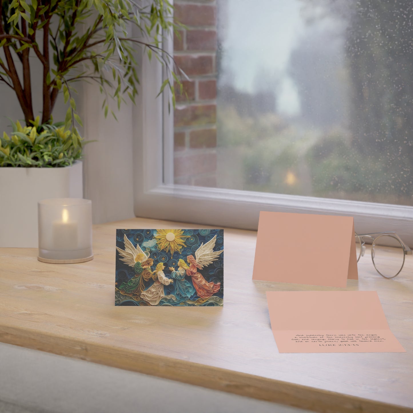 Born to Save: The Nativity Collection (Angels) Greeting Cards (1, 10, 30, and 50pcs)