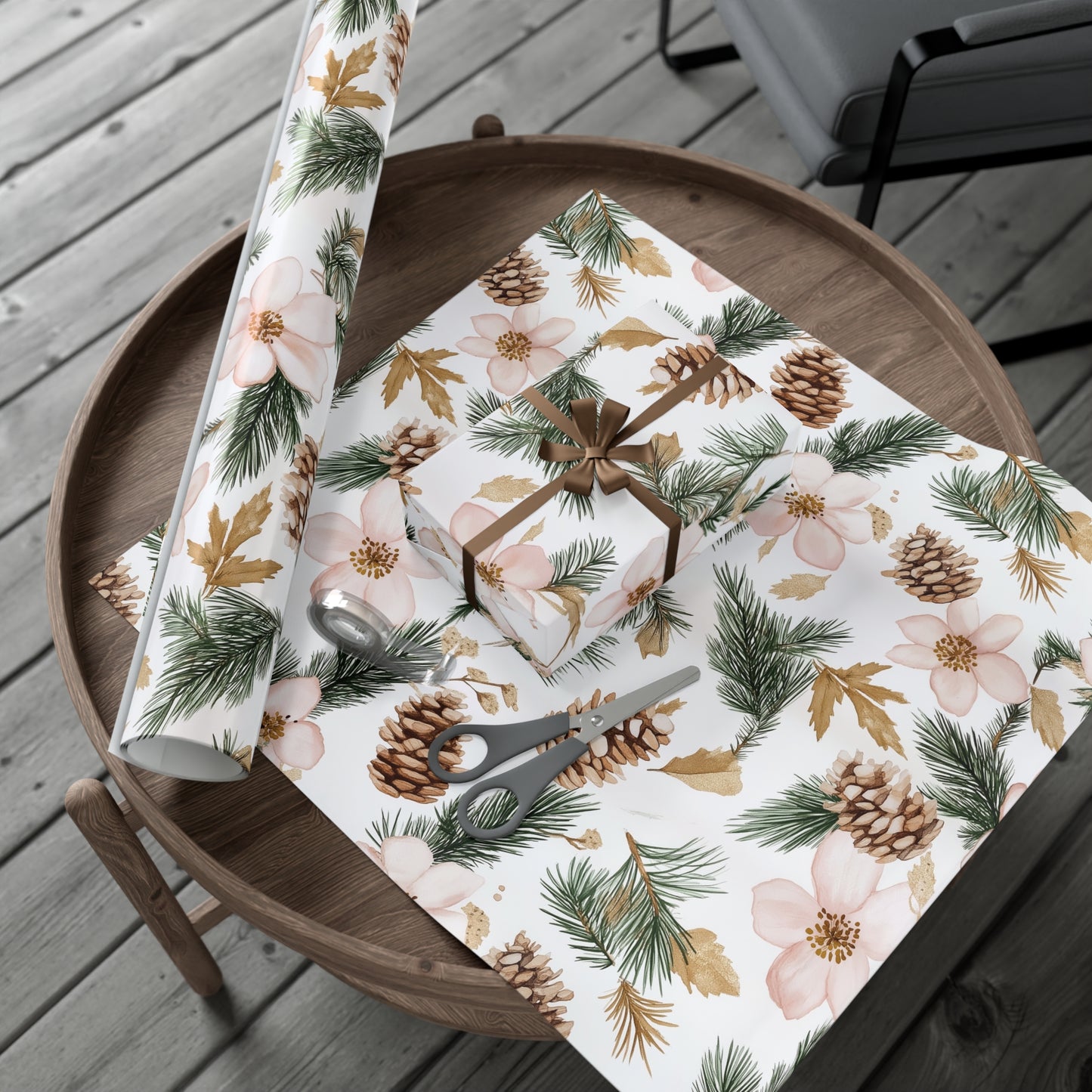 Pink Festive Gift Wrap Papers