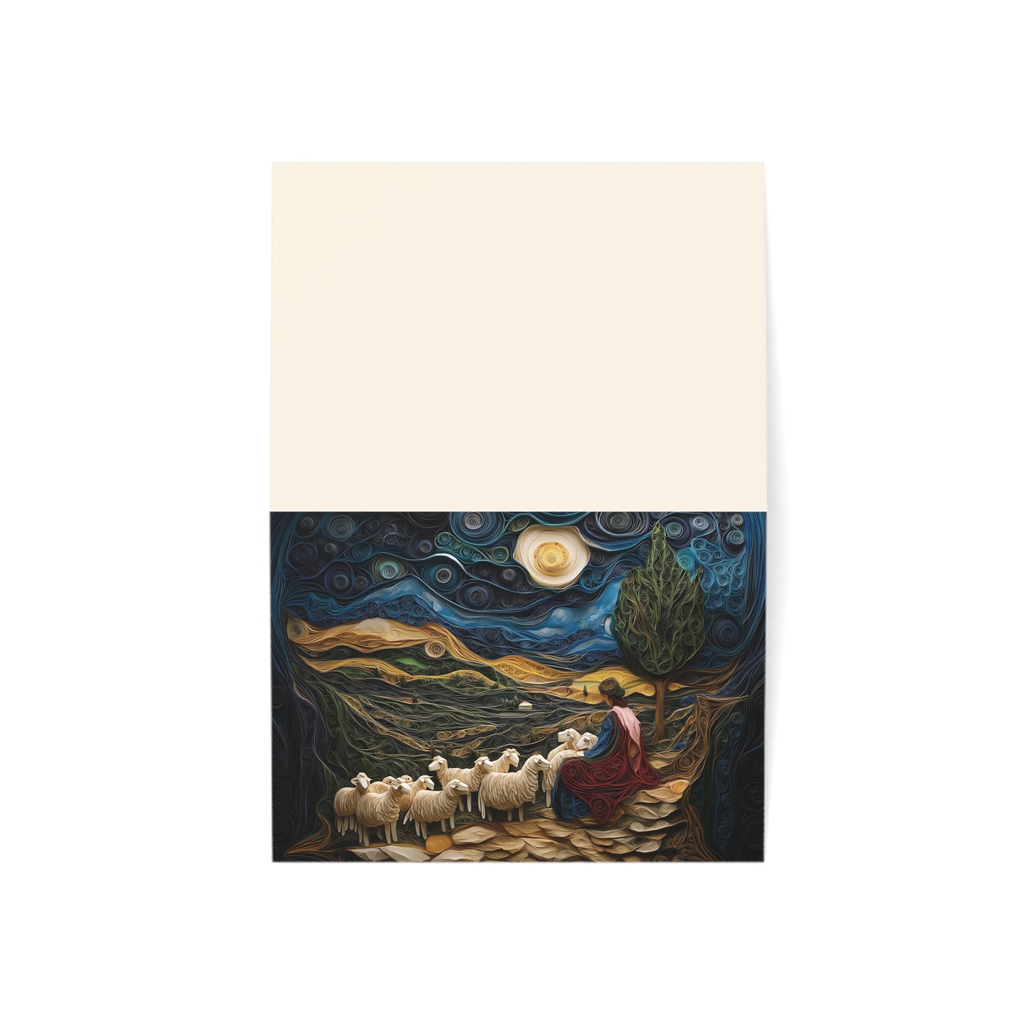 Born to Save: The Nativity Collection (Shepherds) Greeting Cards (1, 10, 30, and 50pcs)