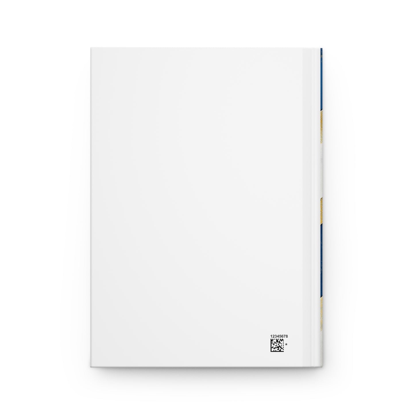 Blue and Gold Chevron Hardcover Faith Journal