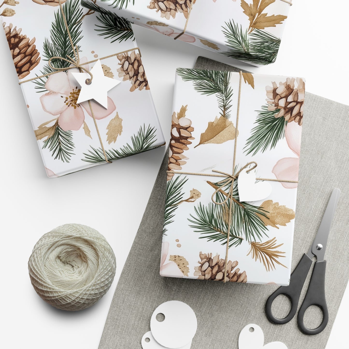 Pink Festive Gift Wrap Papers