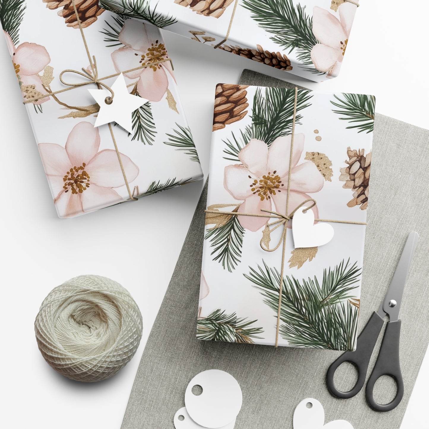 Pink Festive Gift Wrap Papers