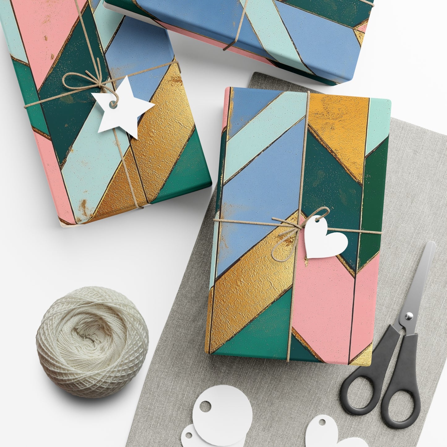 Multicolored Chevron Gift Wrap Papers
