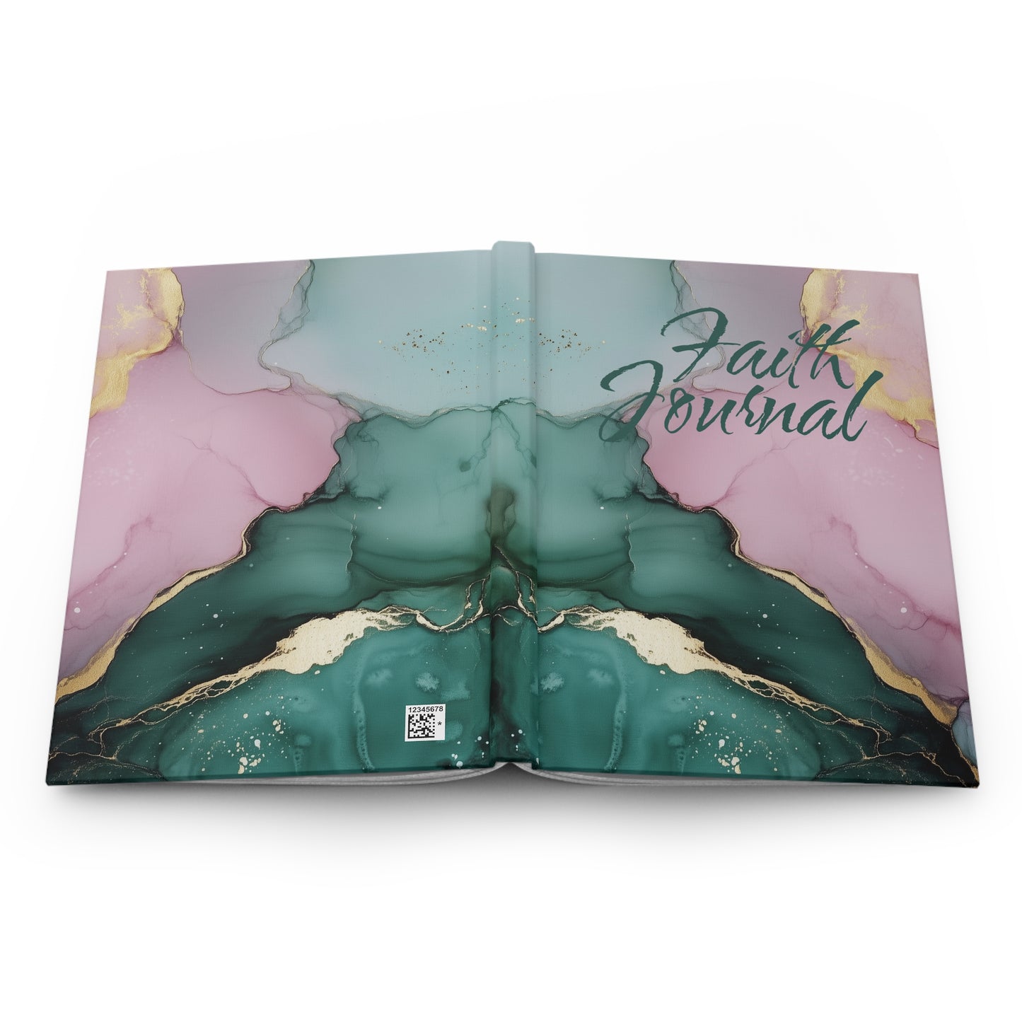 Abstract Watercolor Multi-colored Hardcover Faith Journal