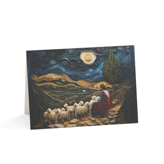 Born to Save: The Nativity Collection (Shepherds) Greeting Cards (1, 10, 30, and 50pcs)